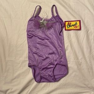 NWT purple spandex costume leotard